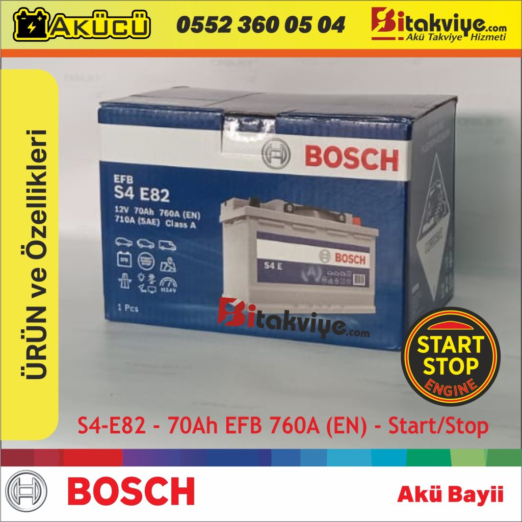 Bosch 70 Ah EFB Start Stop Akü