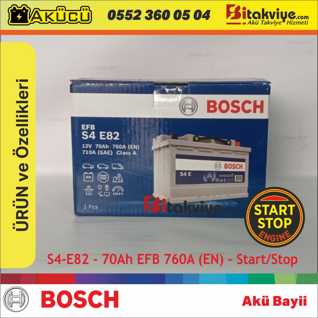 Bosch 70 Ah EFB Start Stop Akü