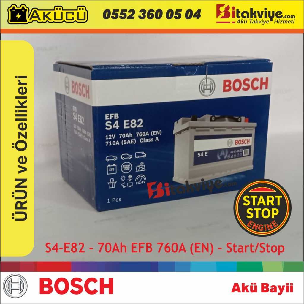 Bosch 70 Ah EFB Start Stop Akü