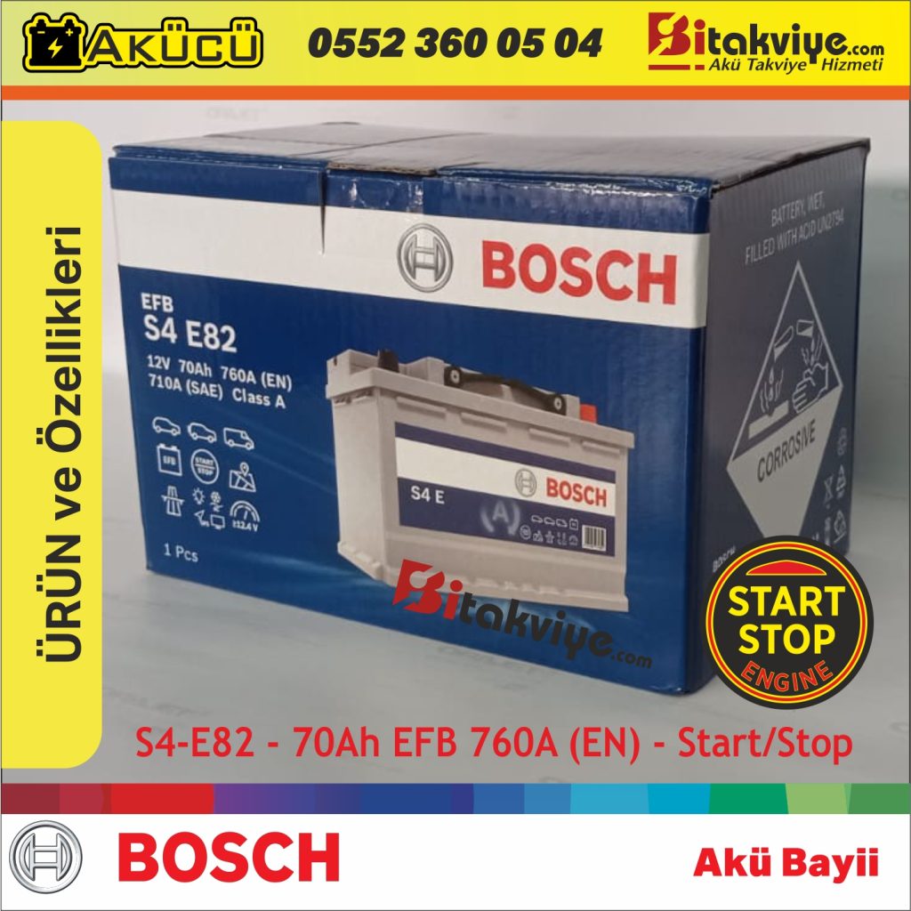 Bosch 70 Ah EFB Start Stop Akü