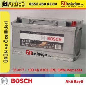 Bosch 100 Ah s5017 - BMW Mercedes Aküsü