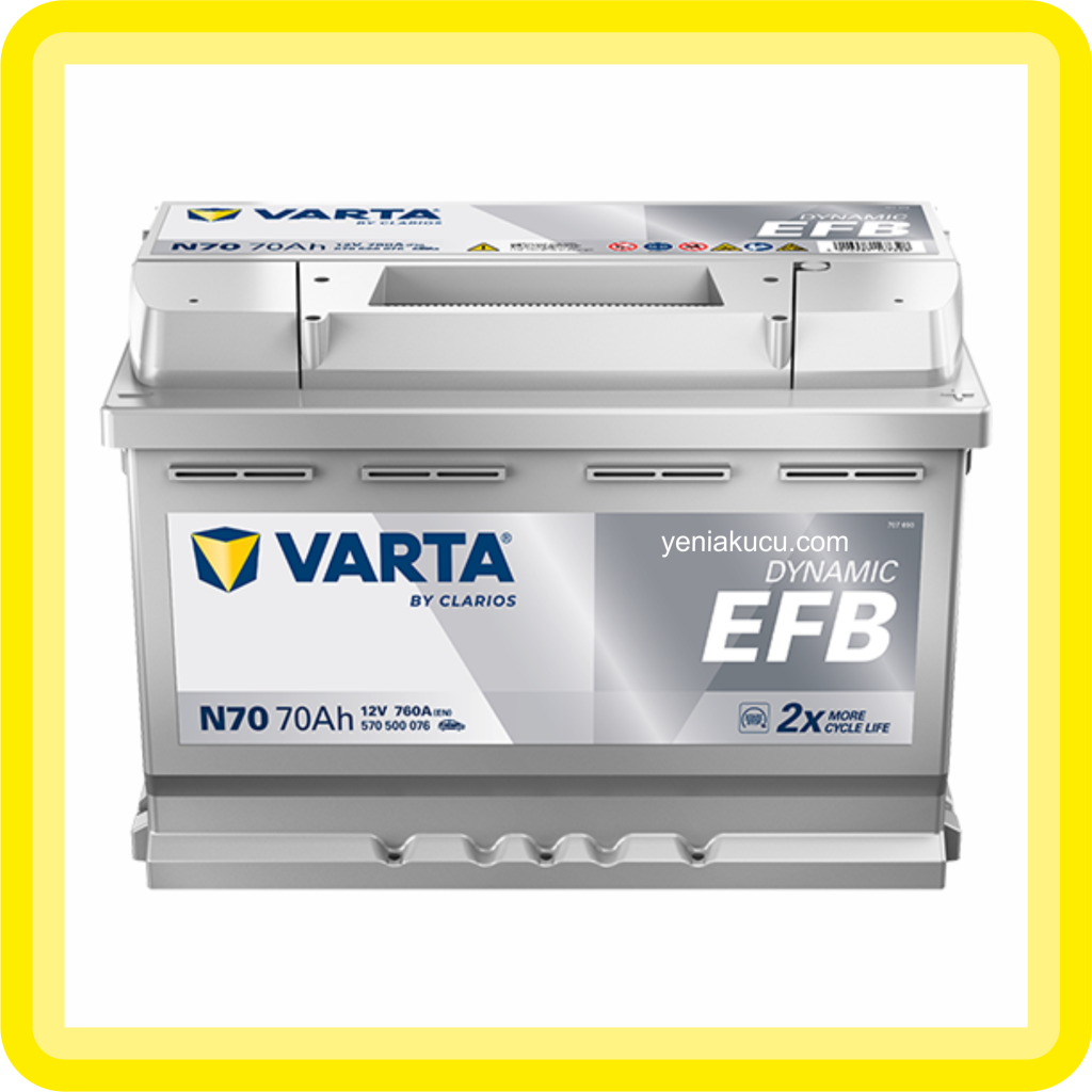 Varta N70 70 Ah EFB Start Stop Akü